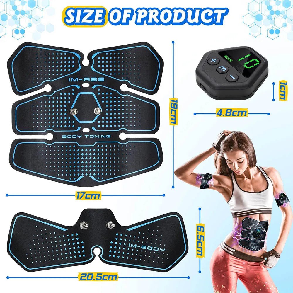Abdominal Muscle Stimulator Trainer EMS Abs Fitness Equipment Training Gear Muscles Electrostimulator Toner Exercise At Home GymEstaliosFitEstaliosFit183973775;20260427;1777316247TDYnN