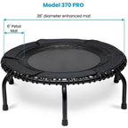 Adjustable Cord Mini Rebounder for Home Fitness Exercise Trampoline with 300lb Capacity Workout EquipmentEstaliosFitEstaliosFit184447909;2026057;1778180013o53jI