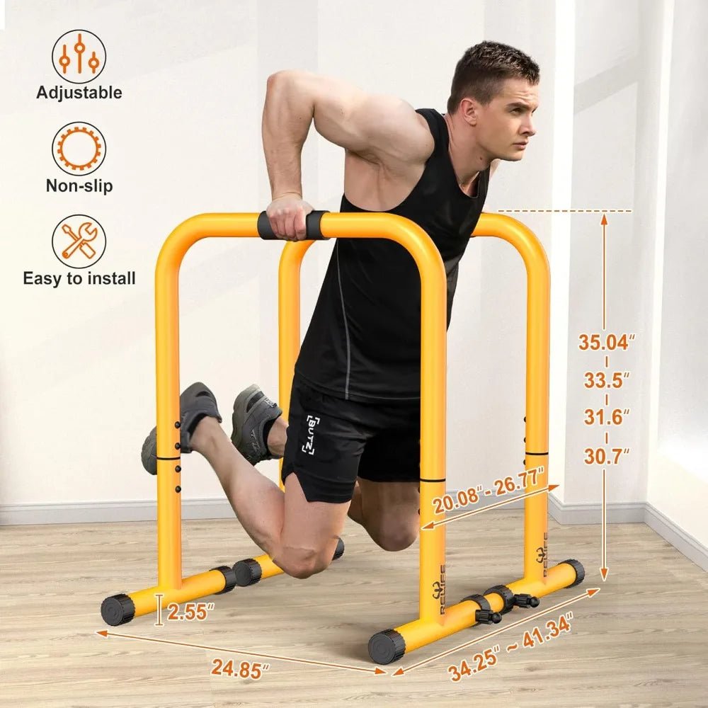 Adjustable Heavy Duty Steel Dip Station Fitness Workout StandEstaliosFitEstaliosFit184447882;2026057;1778179983VSnbM