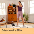 Adjustable Kettlebell & Dumbbell Set – 40lb Home Gym