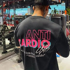 ANTI CARDIO Casual Oversized short sleeves cotton t shirt Gym Fitness Male Training Workout Cotton Tees Top New Fashion ClothesEstaliosFitEstaliosFit184449048;2026057;1778180362N8VOO