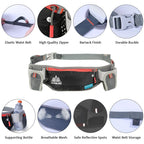 AONIJIE Running Hydration Waist Pack With Two Water Bottle 170ml Bag Belt Bottle Phone Holder Waterproof JoggingEstaliosFitEstaliosFit183652193;20260421;1776809361Ro3aZ