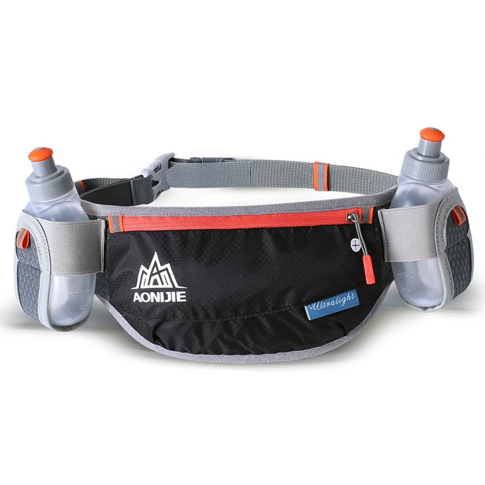 AONIJIE Running Hydration Waist Pack – Dual Bottle Belt