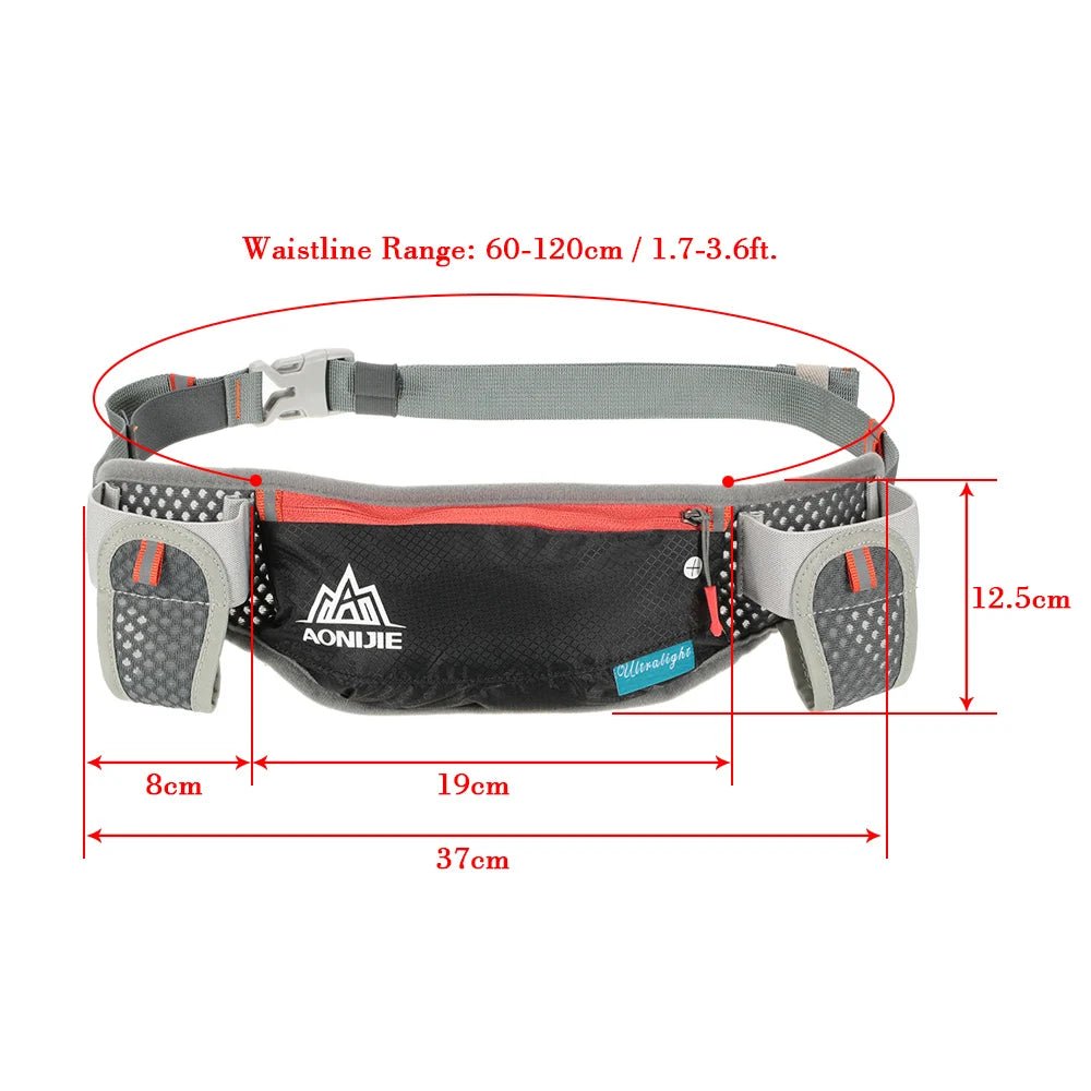 AONIJIE Running Hydration Waist Pack With Two Water Bottle 170ml Bag Belt Bottle Phone Holder Waterproof JoggingEstaliosFitEstaliosFit183652193;20260421;1776809361Ro3aZ
