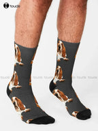 Basset Hound Personalized Pink Softball Crew SocksEstaliosFitEstaliosFit184218407;2026052;1777703634onosa
