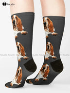 Basset Hound Personalized Pink Softball Crew SocksEstaliosFitEstaliosFit184218407;2026052;1777703634onosa