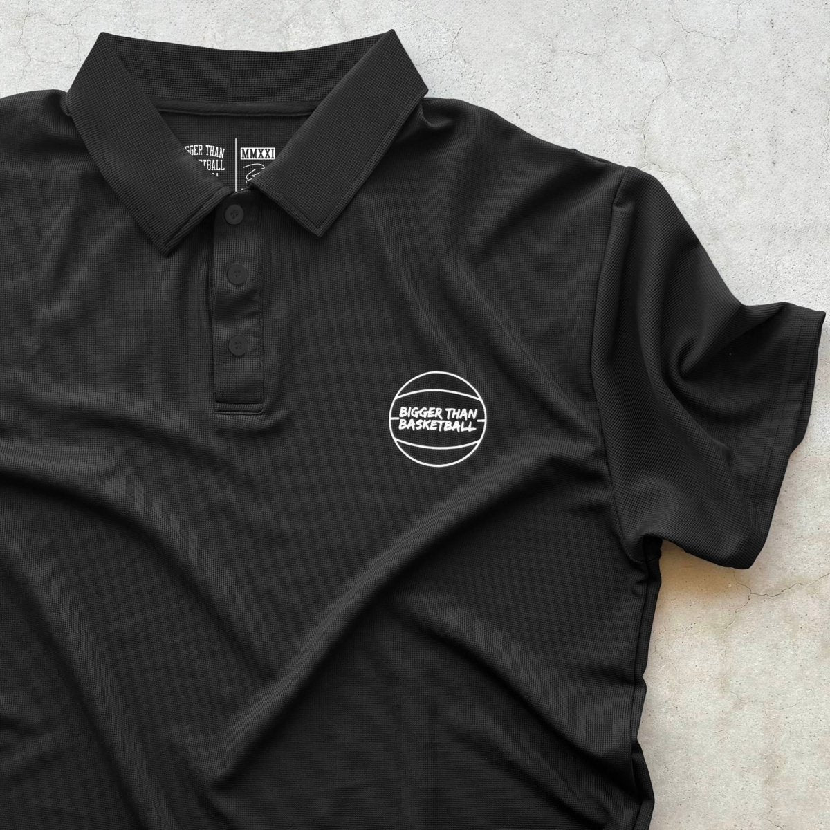 Bigger Than Basketball - Polo - BlackBigger Than BasketballEstaliosFitsku-50776618926377