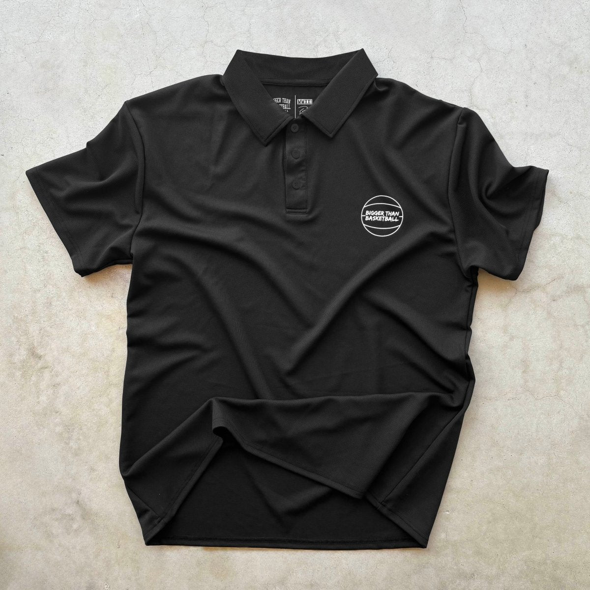 Bigger Than Basketball - Polo - BlackBigger Than BasketballEstaliosFitsku-50776618926377