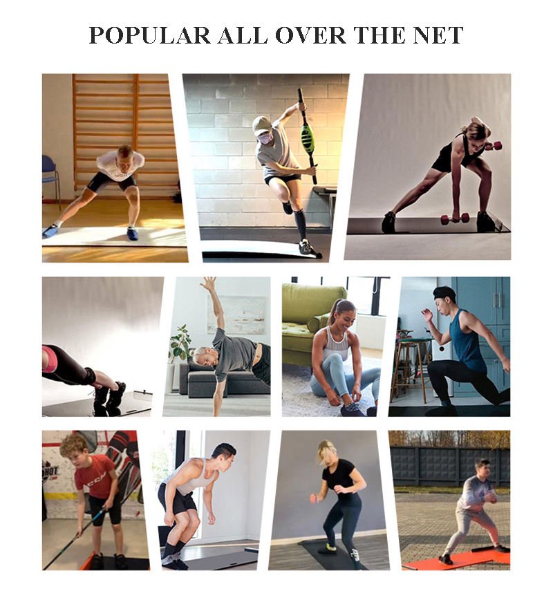 Sliding Board Fitness Trainer — Speed Skating & Ice Hockey Training Pad.