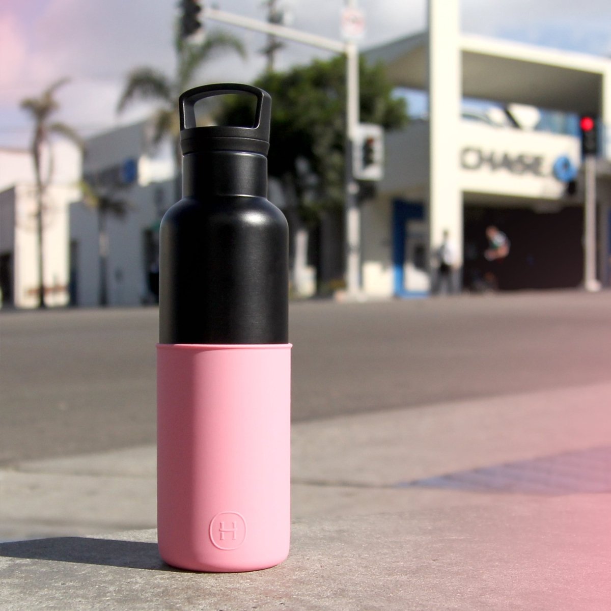 Black - Rose Pink 20 OzHYDY® Reusable Water Bottles With InfuserBottleEstaliosFitBB_P708U