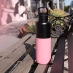 Black - Rose Pink 20 OzHYDY® Reusable Water Bottles With InfuserBottleEstaliosFitBB_P708U