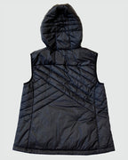 Hooded Down Vest – Goal Five Powerstripe