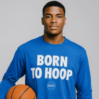 Born To Hoop - Long Sleeve - BlueBigger Than BasketballEstaliosFitsku-51182679621929