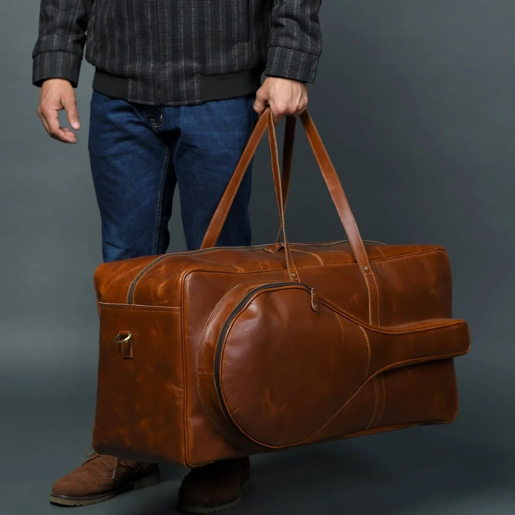 Buffalo Leather Tennis Duffle BagClassy Leather BagsDuffel BagsEstaliosFitMTMS0000323