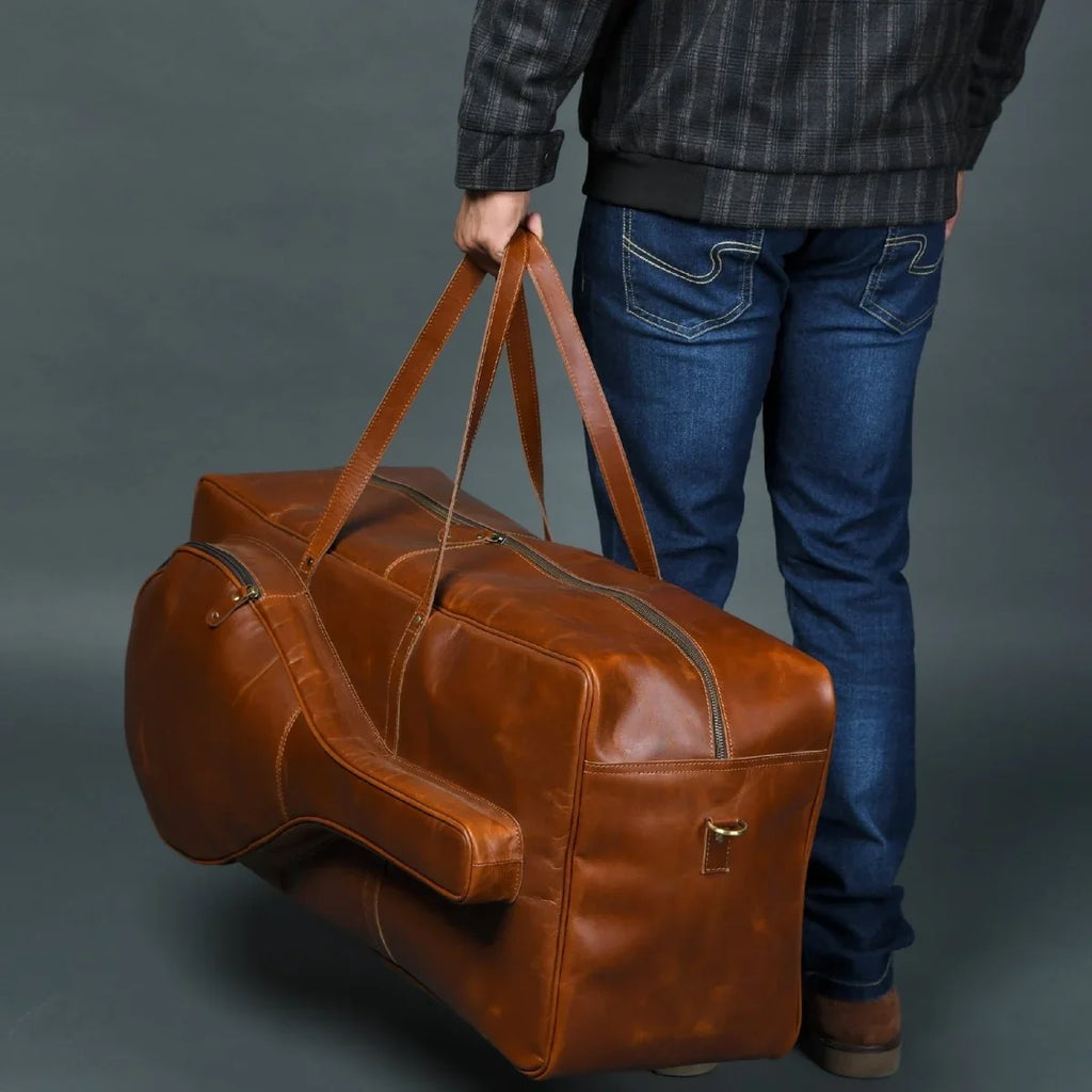 Buffalo Leather Tennis Duffle BagClassy Leather BagsDuffel BagsEstaliosFitMTMS0000323