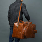 Buffalo Leather Tennis Duffle BagClassy Leather BagsDuffel BagsEstaliosFitMTMS0000323