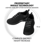 CALTO - Q216 - 2.8 Inches Taller (Black/Grey) - Ultra LightweightTallmenshoes.comSneakers / AthleticsEstaliosFitQ216-6