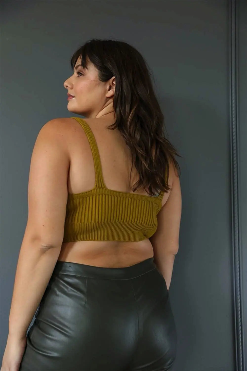 Plus – Size Brami Top – Contour Rib Knit