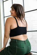 Plus – Size Brami Top – Contour Rib Knit