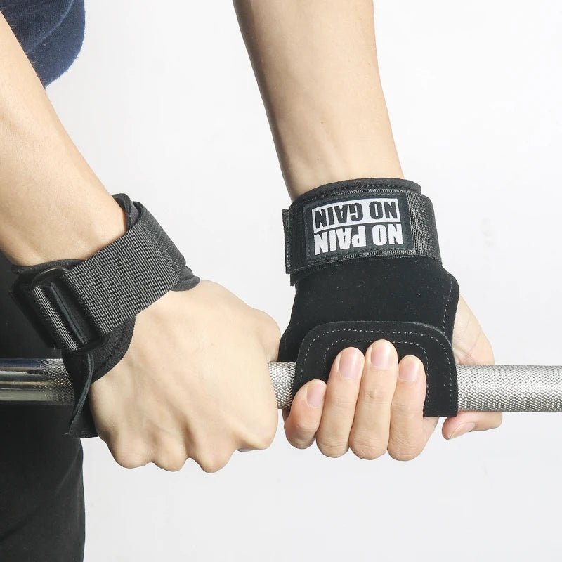 Cowhide Gym Grips Gloves Weightlifting Fitness Pull Up Crossfit Workout Equipment Anti - Slip Wear - Resistance Palm ProtectionEstaliosFitEstaliosFit184448166;2026057;1778180236LyNdN