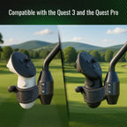 DriVR Ace - VR Golf Club Handle Accessory - Compatible with Quest 3/3s and ProDeadEyeVREstaliosFitDriVRAce