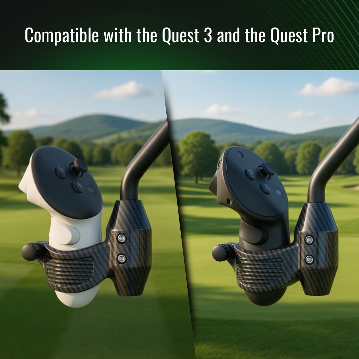 DriVR Ace - VR Golf Club Handle Accessory - Compatible with Quest 3/3s and ProDeadEyeVREstaliosFitDriVRAce
