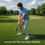 DriVR Ace - VR Golf Club Handle Accessory - Compatible with Quest 3/3s and ProDeadEyeVREstaliosFitDriVRAce