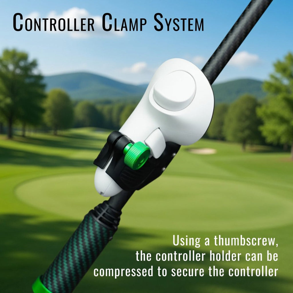 DriVR Elite - Adjustable VR Weighted Golf Club Handle Accessory - Compatible with Quest 2, 3/3s, and ProDeadEyeVREstaliosFitEliteCarbon