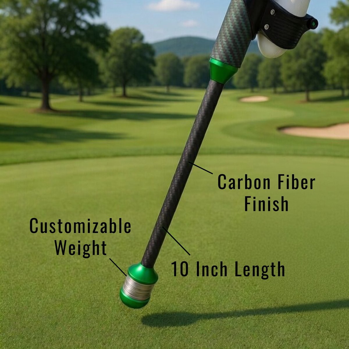 DriVR Elite - Adjustable VR Weighted Golf Club Handle Accessory - Compatible with Quest 2, 3/3s, and ProDeadEyeVREstaliosFitEliteCarbon
