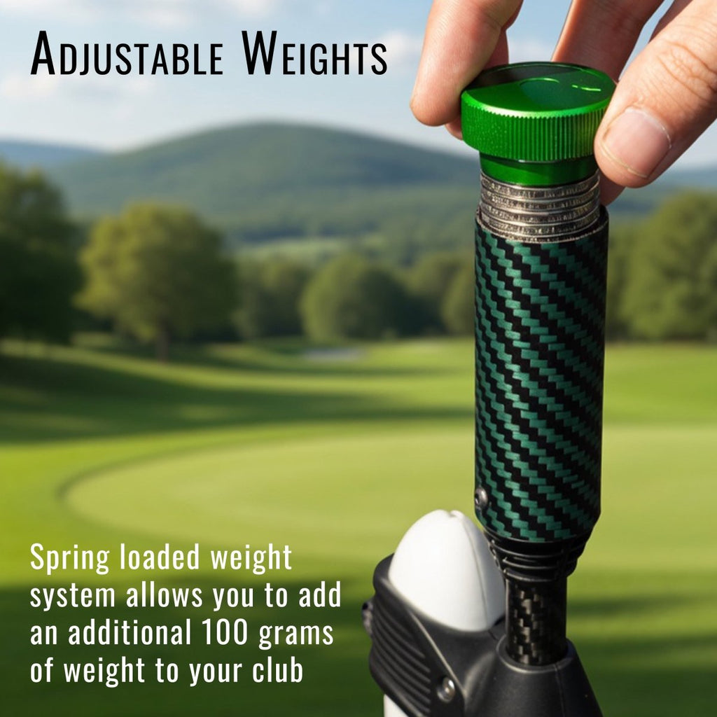 DriVR Elite - Adjustable VR Weighted Golf Club Handle Accessory - Compatible with Quest 2, 3/3s, and ProDeadEyeVREstaliosFitEliteCarbon