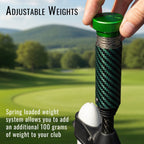 DriVR Elite - Adjustable VR Weighted Golf Club Handle Accessory - Compatible with Quest 2, 3/3s, and ProDeadEyeVREstaliosFitEliteCarbon