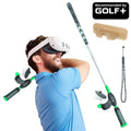 DriVR Elite Chrome - Stepped Steel Weighted Golf Club - Compatible with Quest 2, 3/3s, and ProDeadEyeVREstaliosFitEliteChrome
