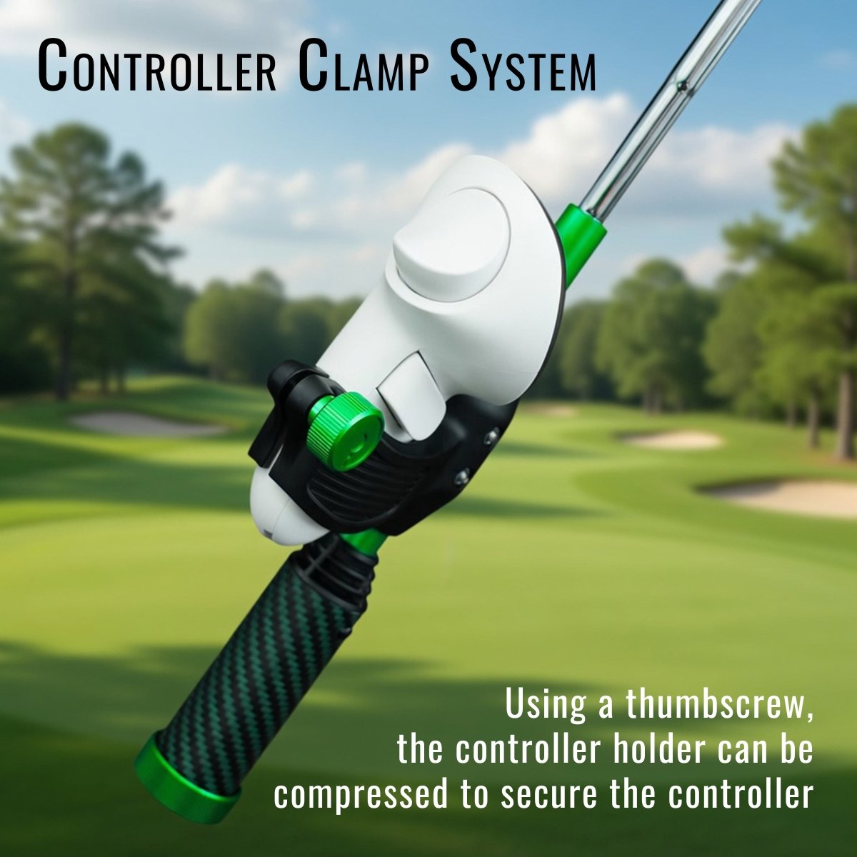 DriVR Elite Chrome - Stepped Steel Weighted Golf Club - Compatible with Quest 2, 3/3s, and ProDeadEyeVREstaliosFitEliteChrome
