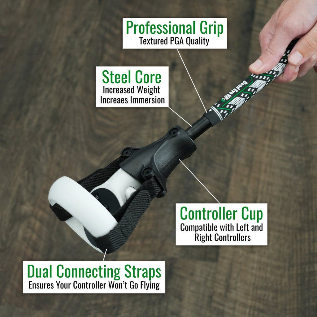 DriVR - VR Golf Club Handle Accessory - Rift S, Meta Quest / Quest 2DeadEyeVREstaliosFitDriVRQ2