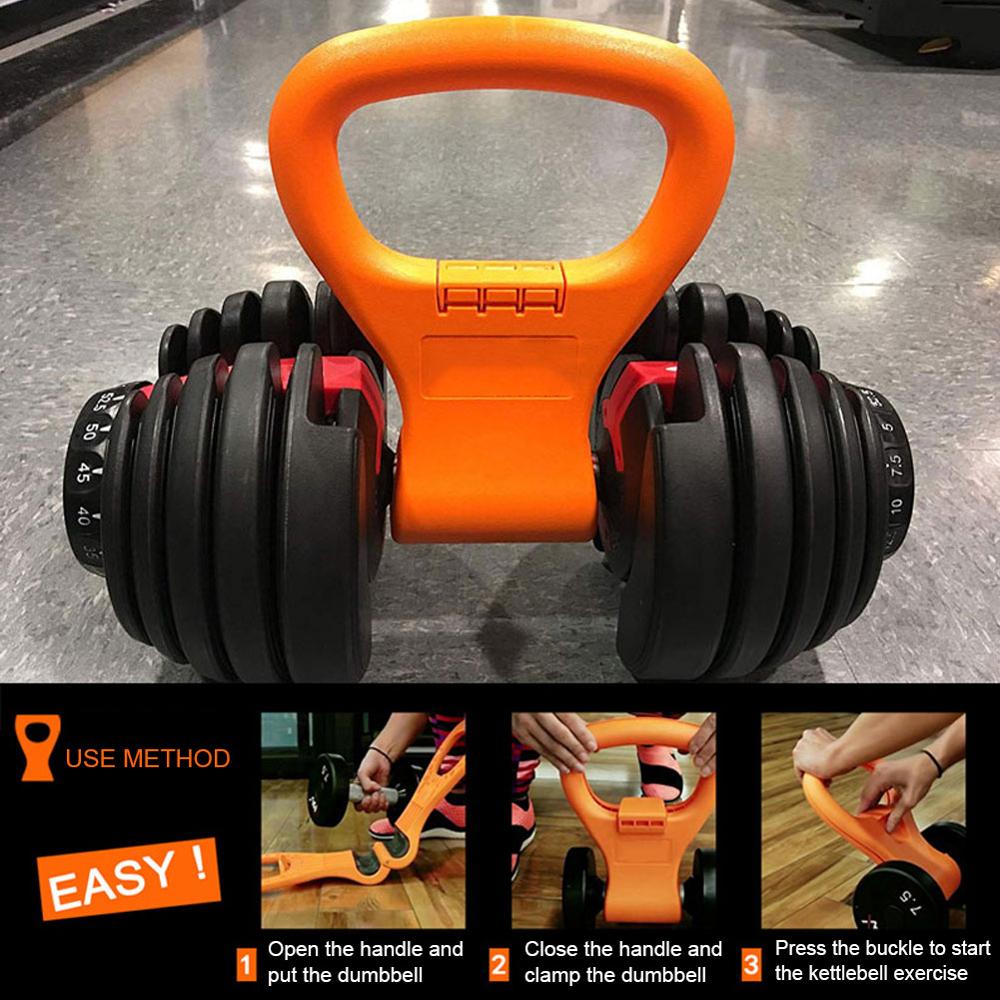 Dumbbell Clip Fitness Training Handle Accessories Portable Flexible Indoor Fitness Dumbbell Handle Sports Equipment.