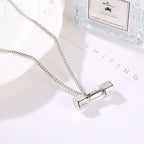 Dumbbell Pendant Fitness Necklace — Bodybuilding Jewelry.