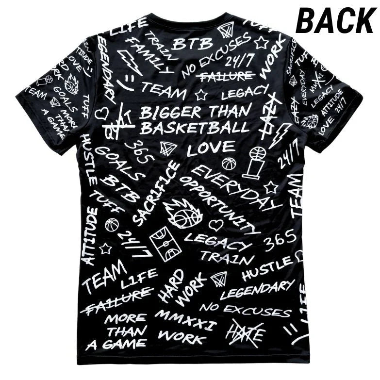 Emotions - Performance Compression T-Shirt - BlackBigger Than BasketballEstaliosFitsku-50687595610409