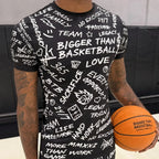 Emotions - Performance Compression T-Shirt - BlackBigger Than BasketballEstaliosFitsku-50687595610409