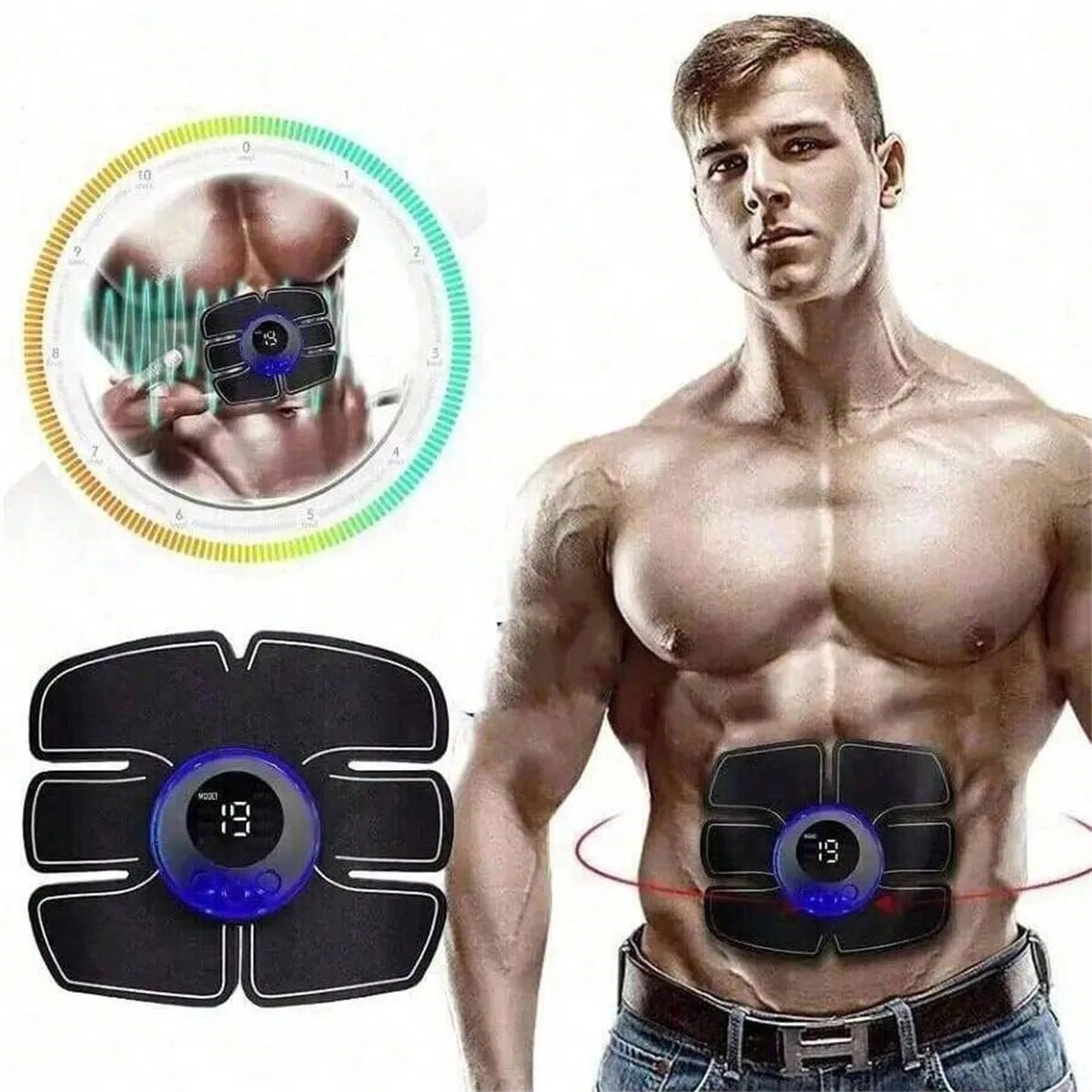EMS Muscle Stimulator Training Device For Abs And Arms Workout, Home Fitness Equipment For MenEstaliosFitEstaliosFit184448068;2026057;1778180156mwK9b