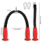 Ergonomic Tricep Ropes Non - Slip Cable Attachment Gym or Home Use Fitness Body Equipment For Bodybuilding Exercise Gym WorkoutEstaliosFitEstaliosFit184448196;2026057;1778180249nF6mE
