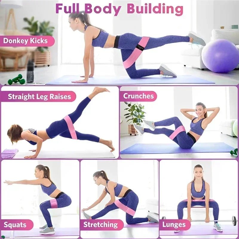 Fabric Resistance Hip Booty Bands Glute Thigh Elastic Workout Squat Circle Stretch Fitness Strips Loops Yoga Gym Equipment 3PcsEstaliosFitEstaliosFit184448078;2026057;1778180168R38Us