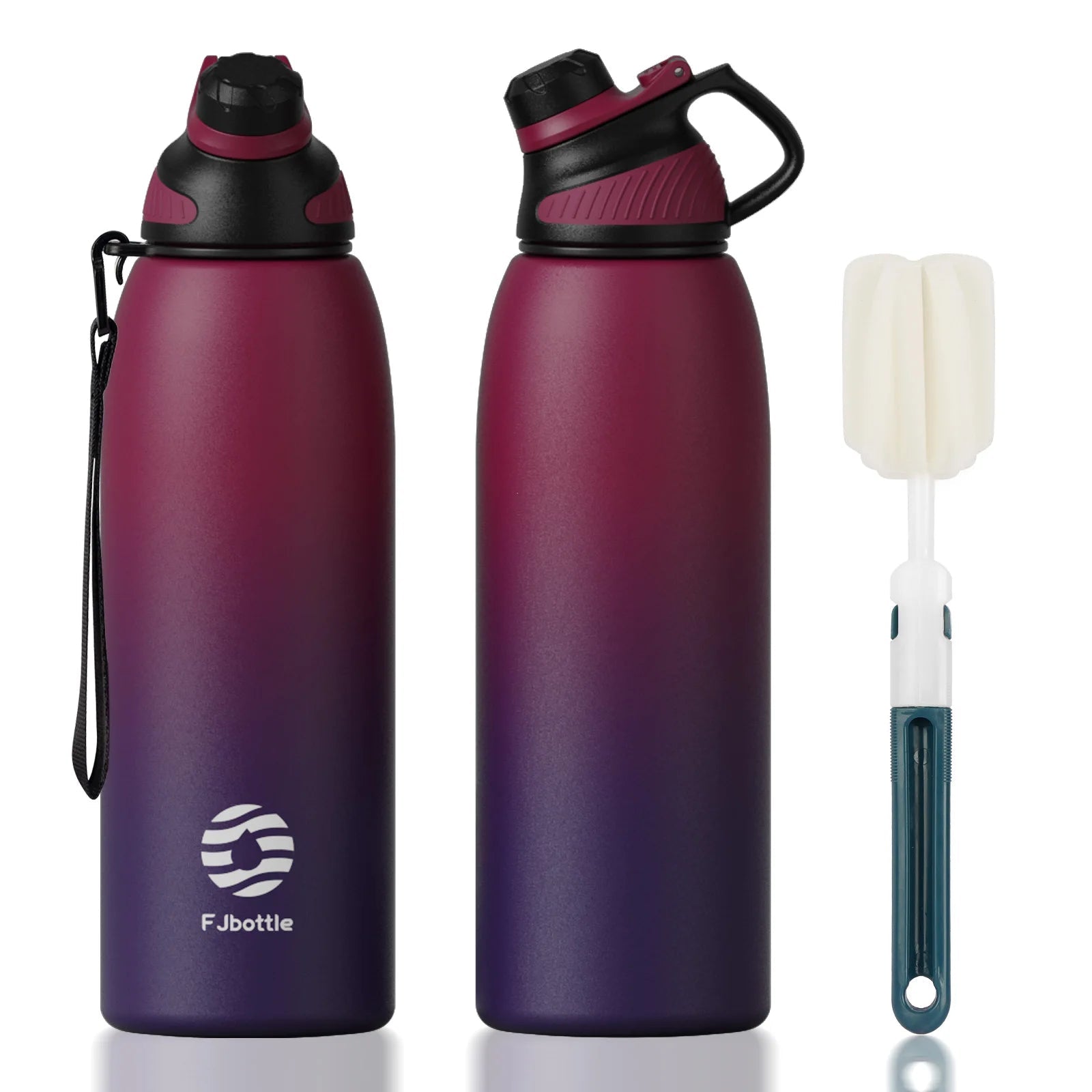 FEIJIAN - Stainless Steel Thermo Bottle with Magnetic Lid, Insulated Vacuum Flask, Outdoor Sport Water Bottle, Keep Cold, 1500mlEstaliosFitEstaliosFit183652480;20260421;1776809385ID7rL