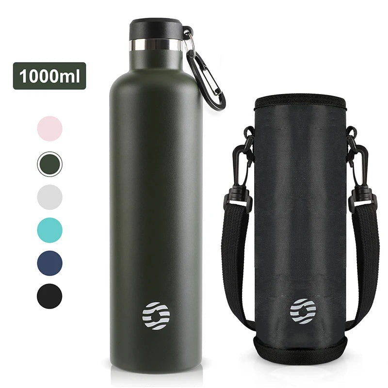 FEIJIAN Stainless Steel Thermos Bottle 1000ml Sports Flask Vacuum Insulated Water Bottle Leak Proof BPA FreeEstaliosFitEstaliosFit183652181;20260421;1776809361zFRal
