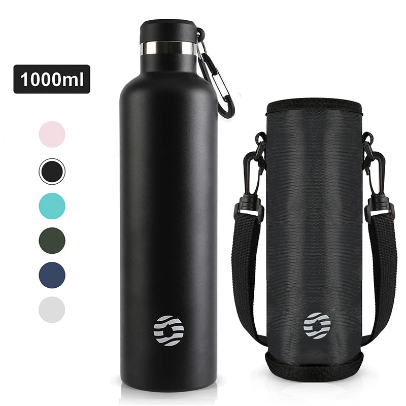 FEIJIAN Stainless Steel Thermos Bottle 1000ml Sports Flask Vacuum Insulated Water Bottle Leak Proof BPA FreeEstaliosFitEstaliosFit183652175;20260421;1776809361fCcrg