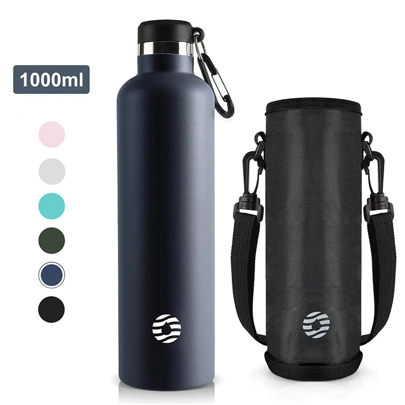 FEIJIAN Stainless Steel Thermos Bottle 1000ml Sports Flask Vacuum Insulated Water Bottle Leak Proof BPA FreeEstaliosFitEstaliosFit183652179;20260421;1776809361u7bs1