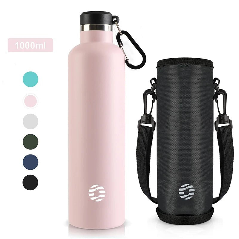 FEIJIAN Stainless Steel Thermos Bottle 1000ml Sports Flask Vacuum Insulated Water Bottle Leak Proof BPA FreeEstaliosFitEstaliosFit183652169;20260421;1776809361DO4vh