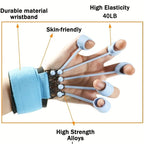 Finger Extensor Exerciser - Silicone Hand Grip Strengthening Trainer with Adjustable Resistance Band, Hand Expander for Enhance.