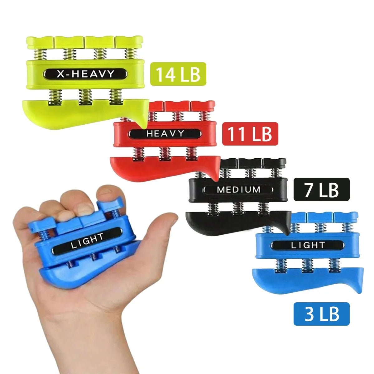 Finger Strengthener Finger Exerciser Forearm Bodybuilding Tool Grip Strengthener Hand Equipment Hand Grip Exercise WOLQ03.