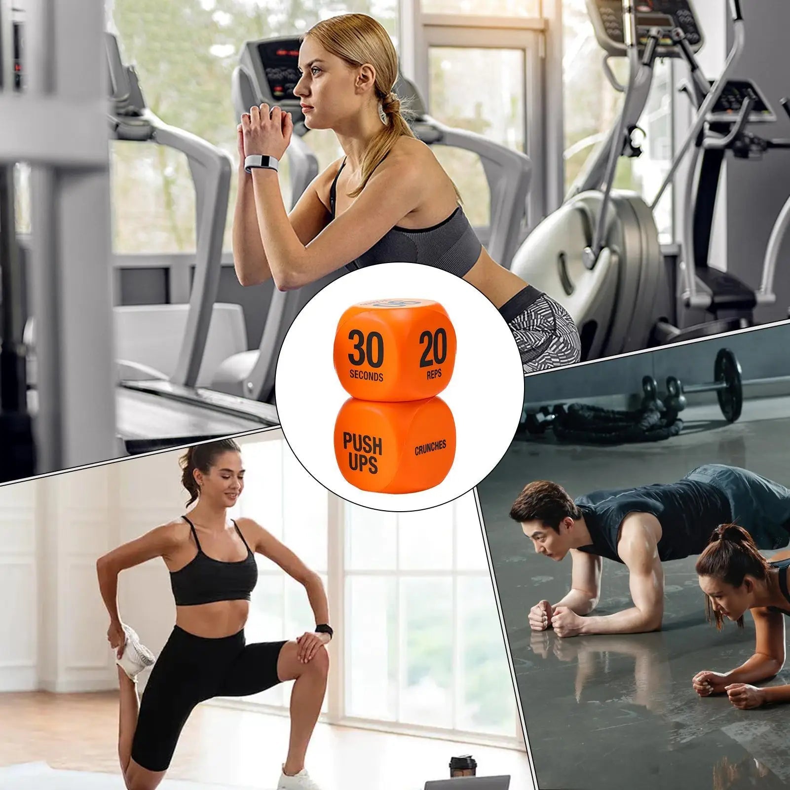 Fitness Dice 1 - Pair Exercise Dice Game Workout Equipment Funny Strength Training Equipment for Women Teens Squats Push Up SportsEstaliosFitEstaliosFit183973677;20260427;1777316212Oo2hz