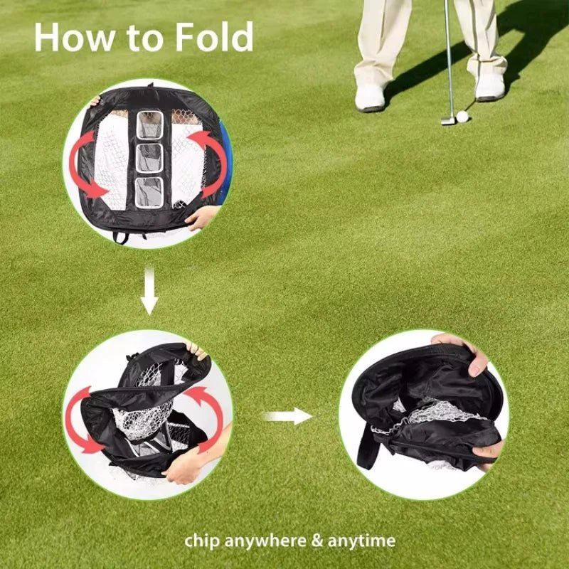 Foldable Golf Chipping Net for Backyard Indoor Portable Target Practice Golf Accuracy Swing Training Aid Pop Up Golf Hitting NetEstaliosFitEstaliosFit183651686;20260421;1776809254yeKlN